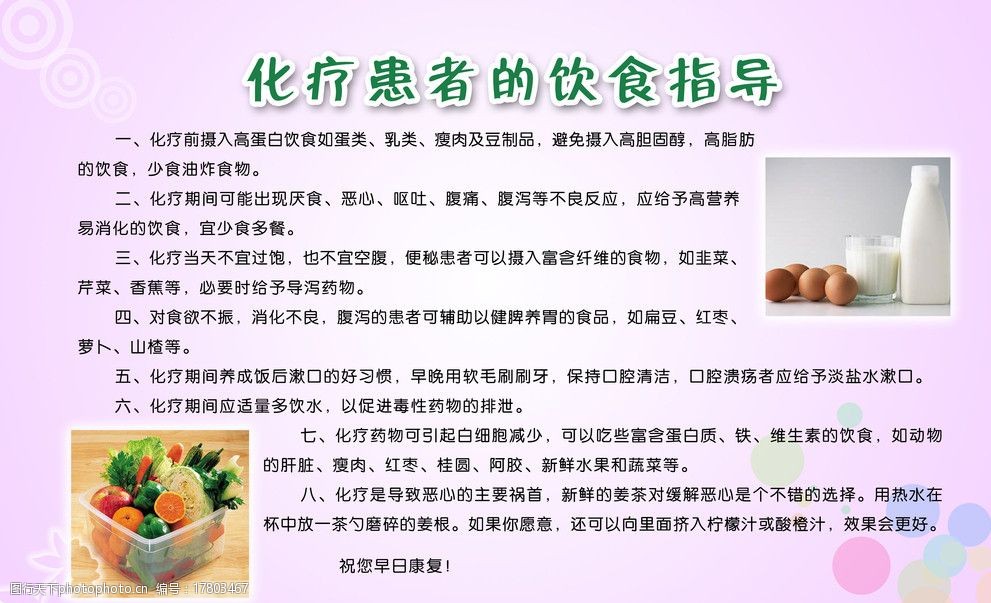 化疗患者的饮食指导图片