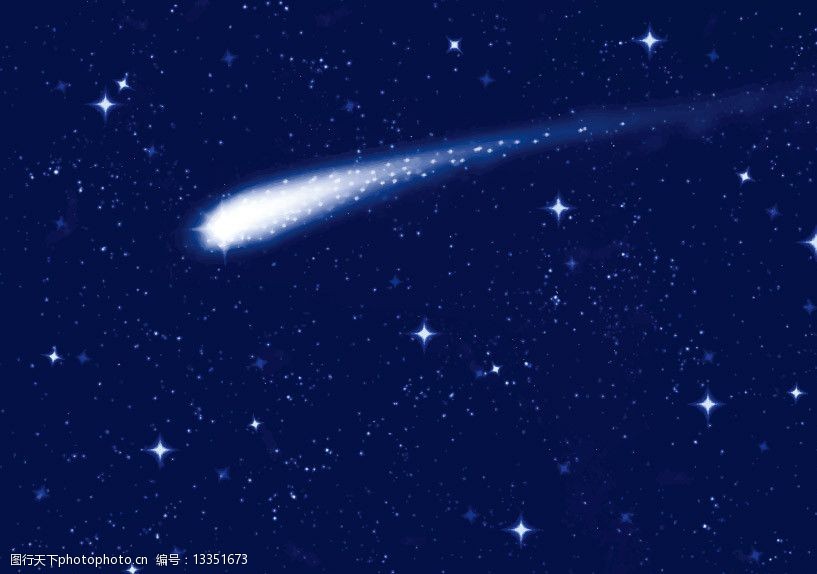 动感天空星光背景星星流星图片图片-图行天下图库