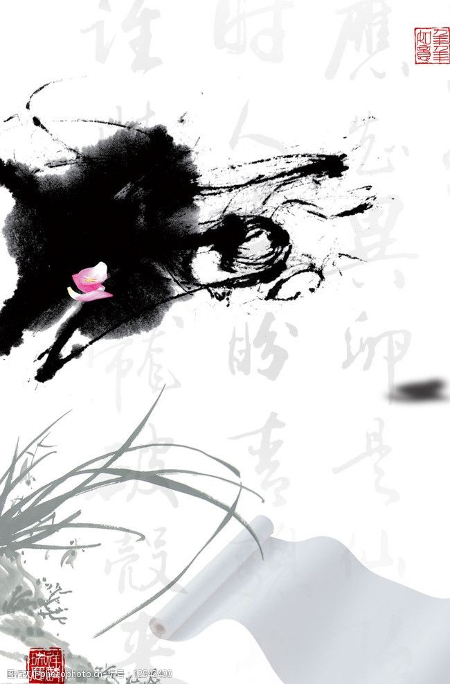 关键词:水墨画 兰花 花瓣 诗 油画 绘画书法 文化艺术 设计 100dpi