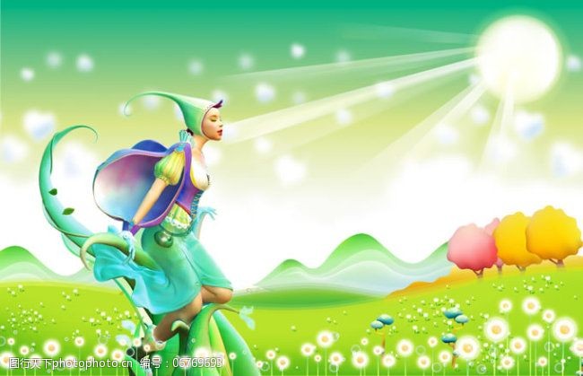 梦幻国度魔幻精灵植物精灵卡通人物