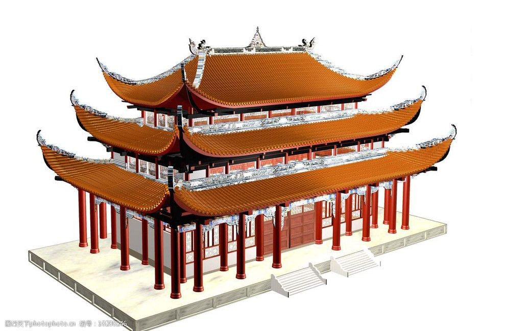 关键词:建筑设计效果图资料 建筑 中式 古建筑 模型 设计