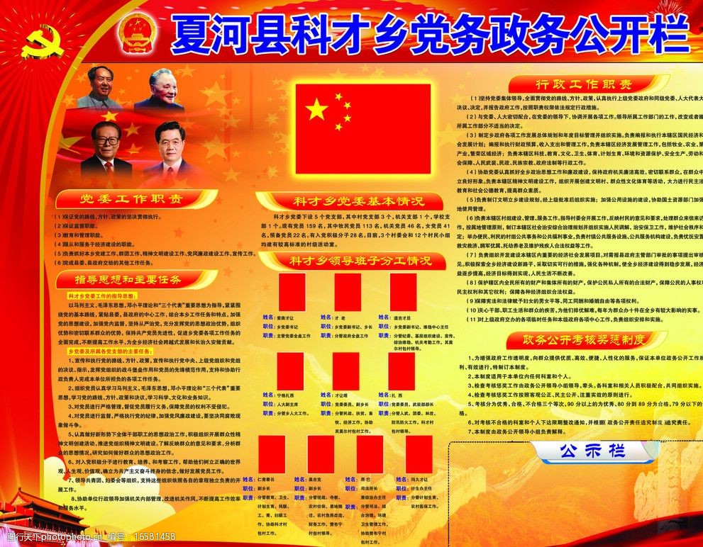 党务政务公开栏图片