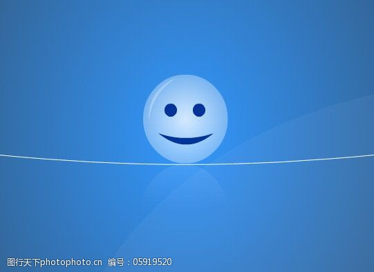 弹跳的笑脸flash免费下载 flash 动态 活泼 可爱 蓝色 透明 笑脸 弹跳