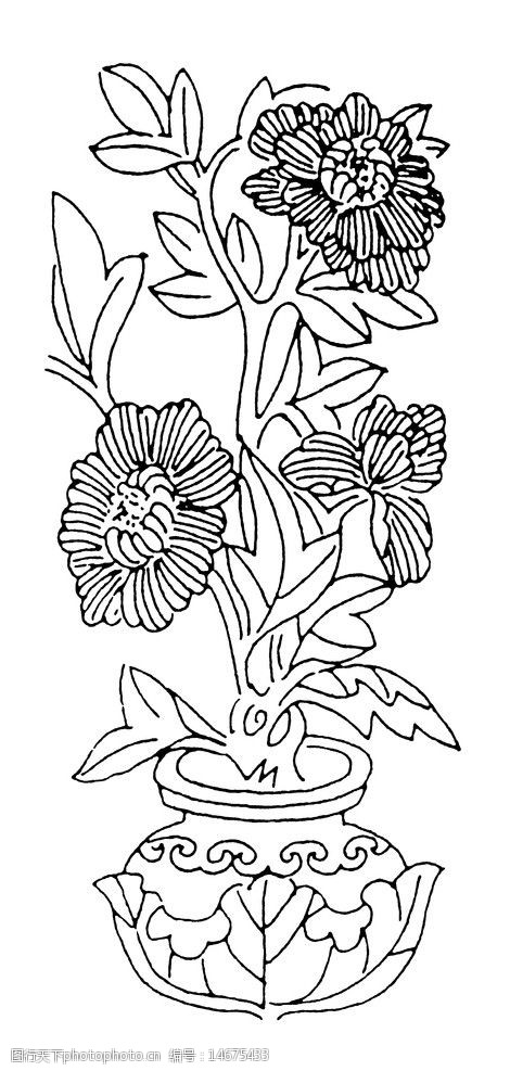 清代线条画图片