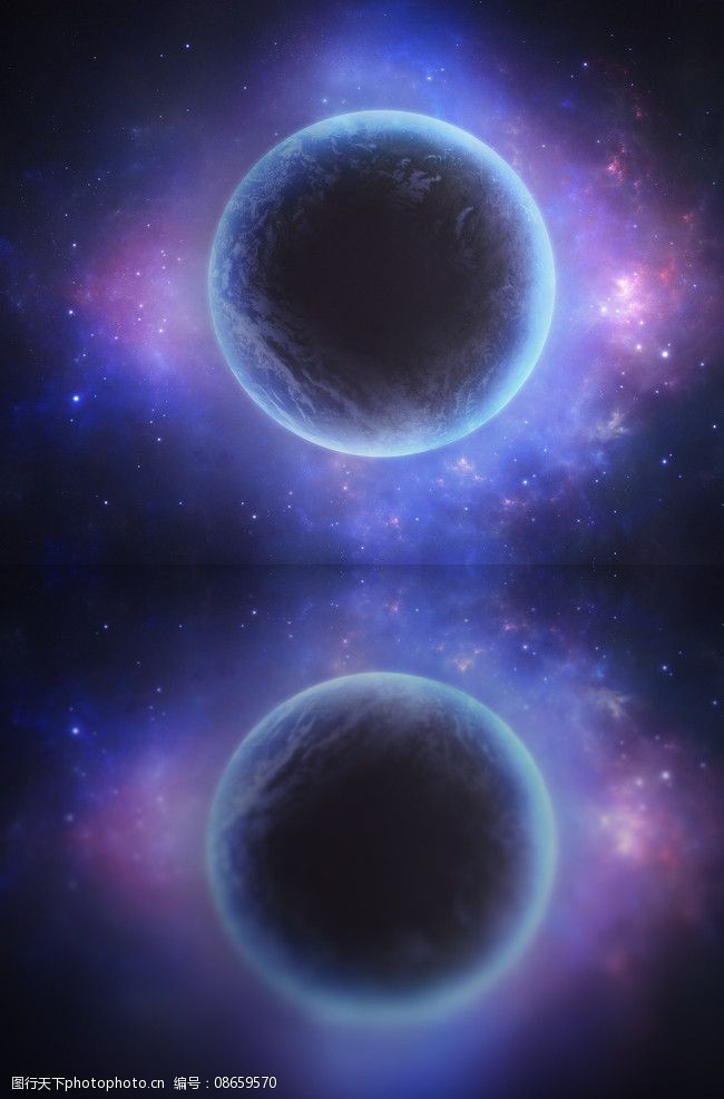 梦幻星球星空背景图片