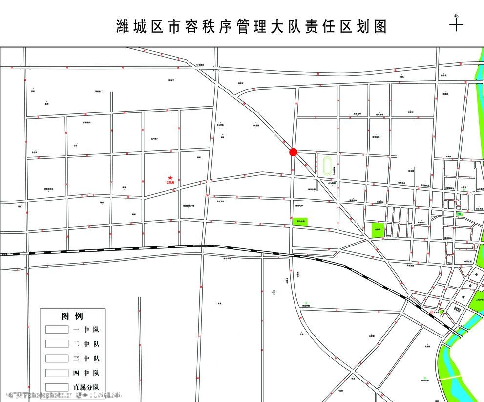 潍坊市潍城区市容秩序管理大队责任区划图图片