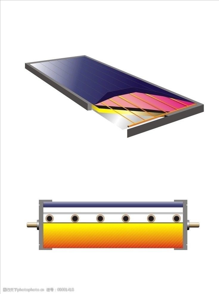 太阳能剖析图图片