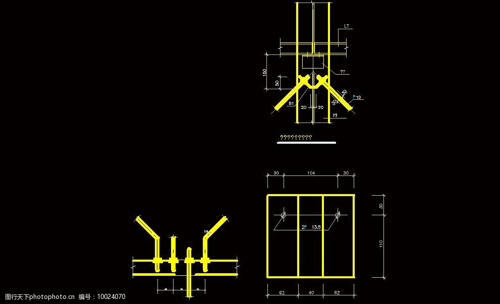 钢结构63拉条与檩条连接详图图片