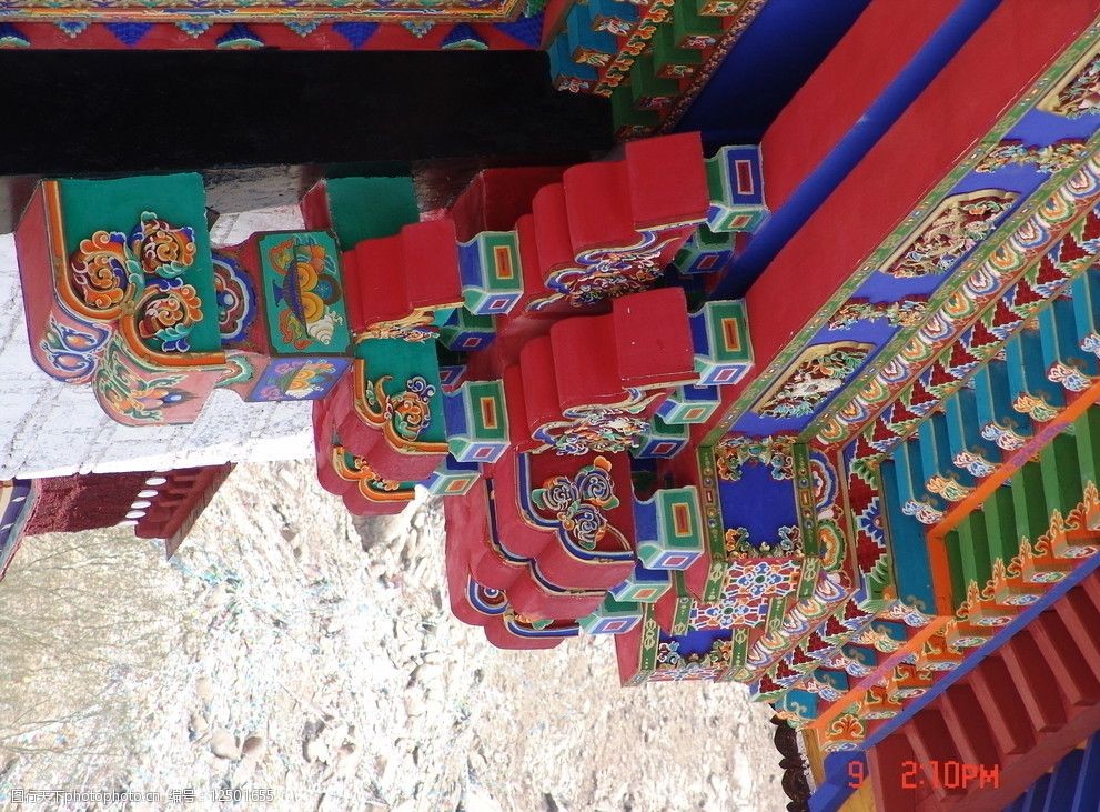 藏式大门局部图片