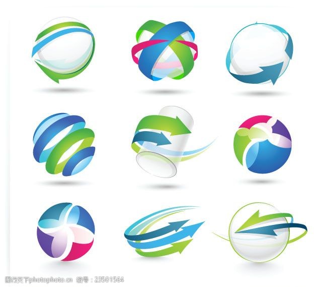 3d立体logo图标