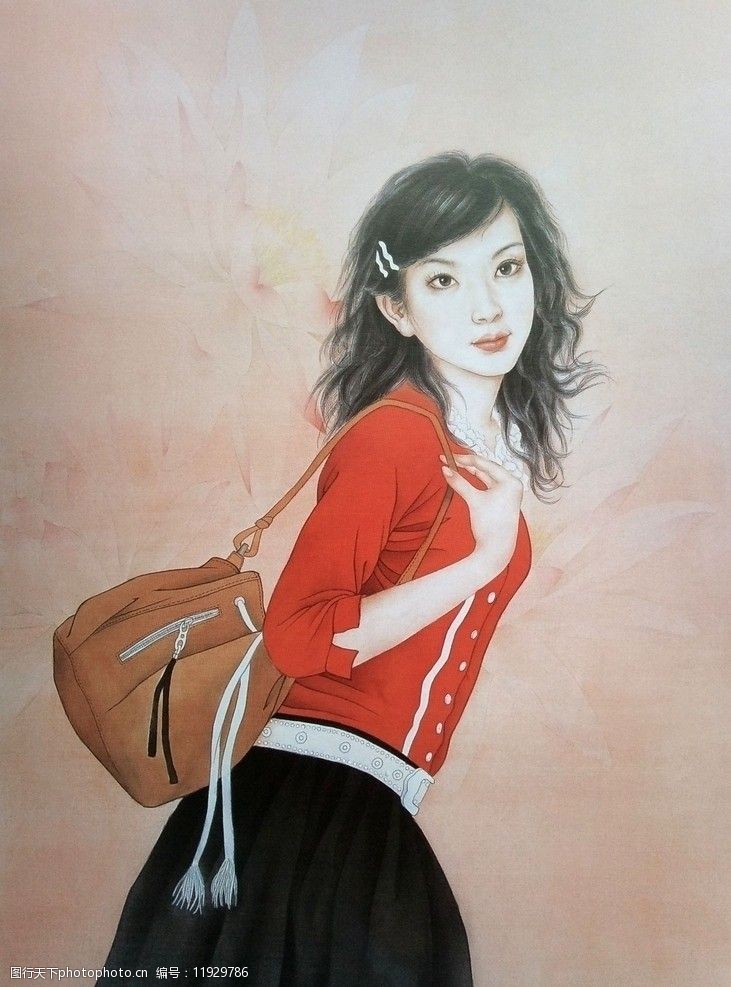 关键词:崔景哲工笔人物画 崔景哲 工笔 人物画 现代 美女 包 绘画书法