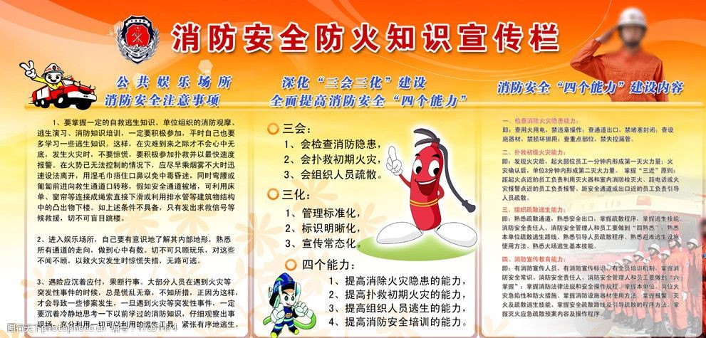 关键词:消防展板 消防 展板 宣传栏 psd分层素材 源文件 72dpi psd