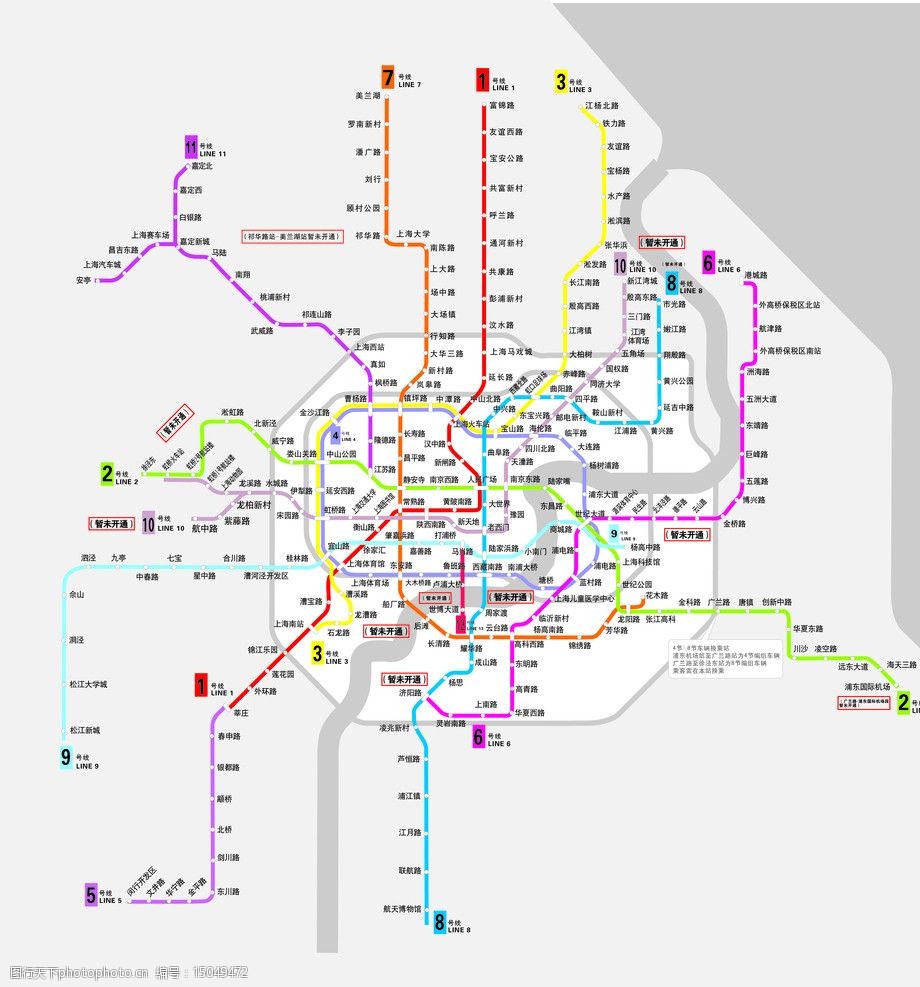 最新上海地铁线路图图片