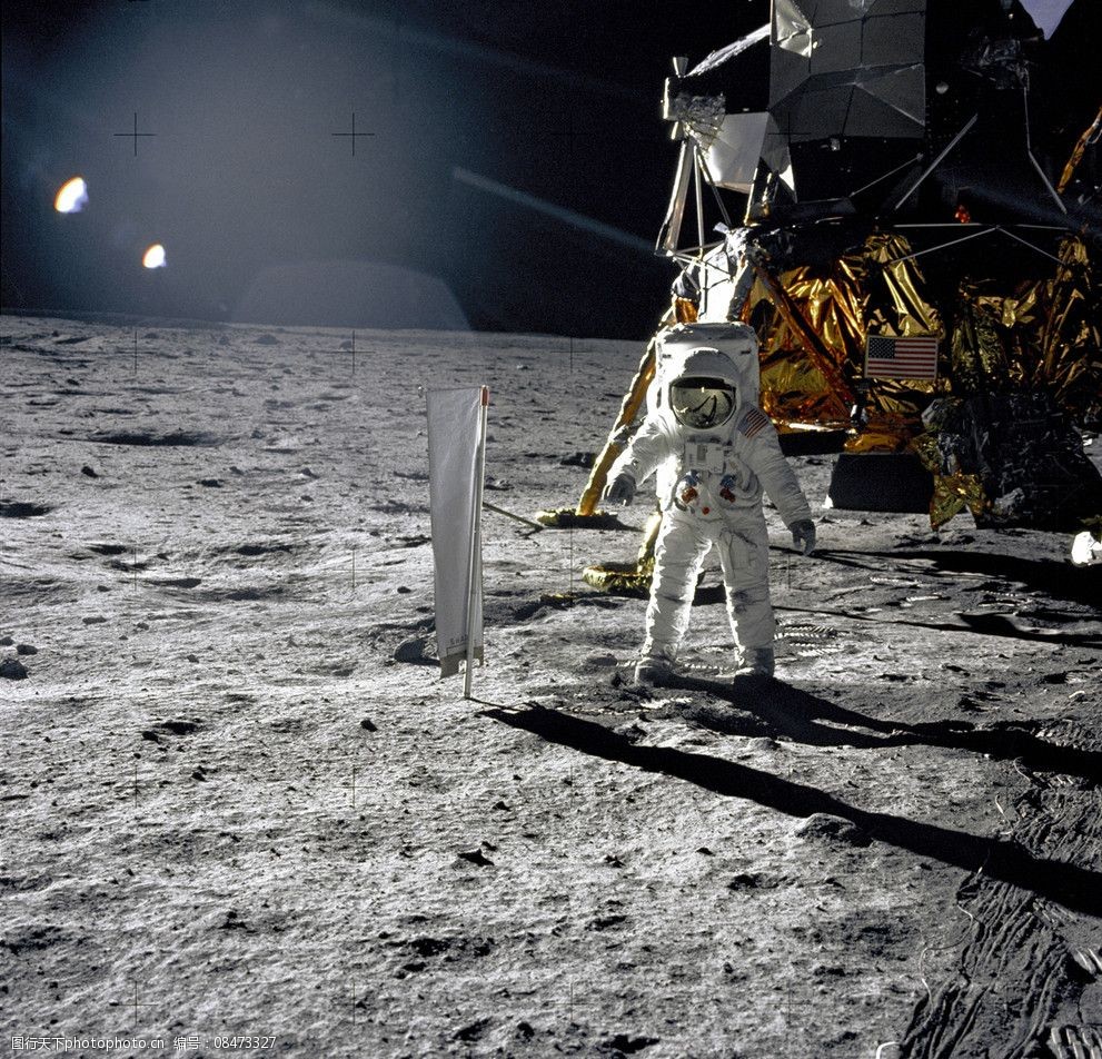 阿波罗11号登月照片图片