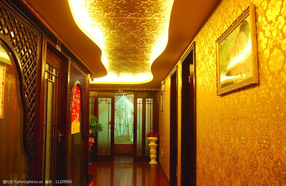 养生会所走廊图片