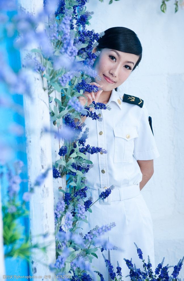 海军军服 女兵图片
