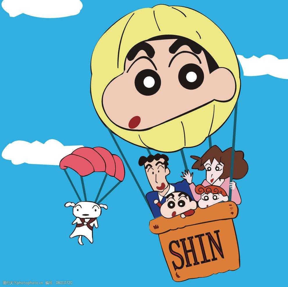 小新的一家图片