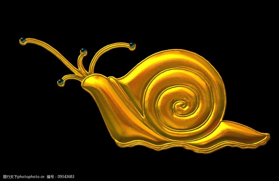 黄金蜗牛图片