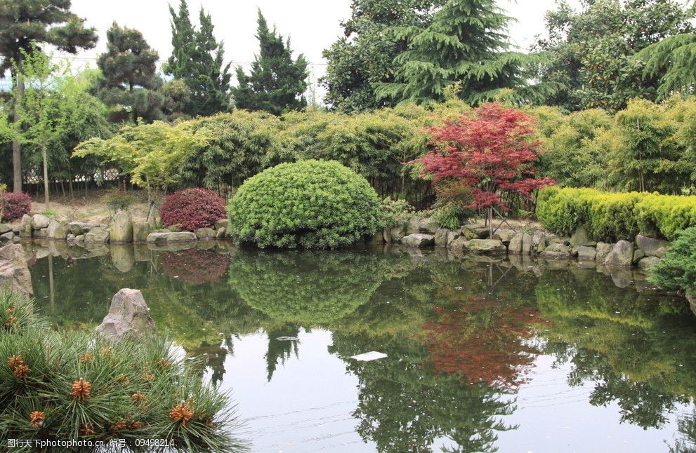 关键词:日式庭院人工湖 日式 湖 园林 庭院 枯山水 建筑 日式庭院