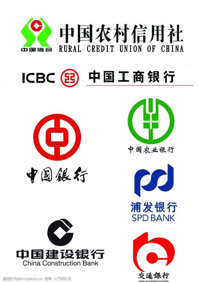 中国所有银行图标图片