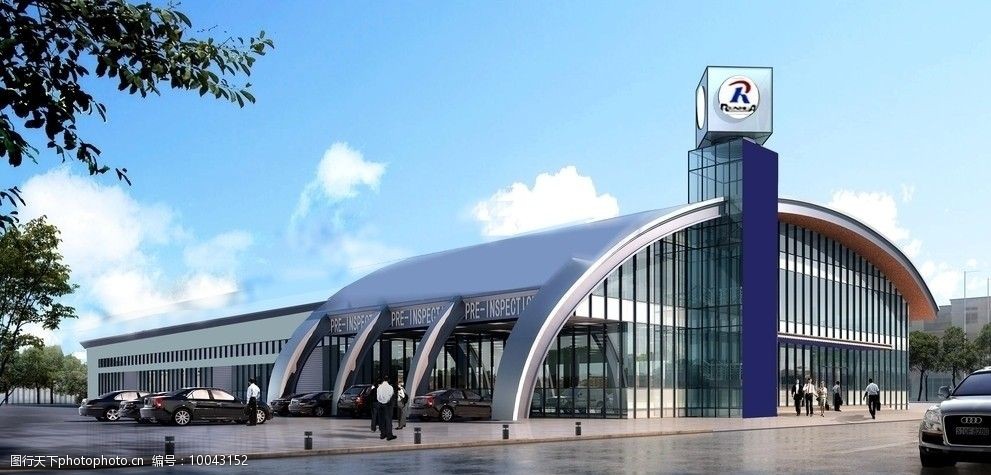 4s店效果图图片