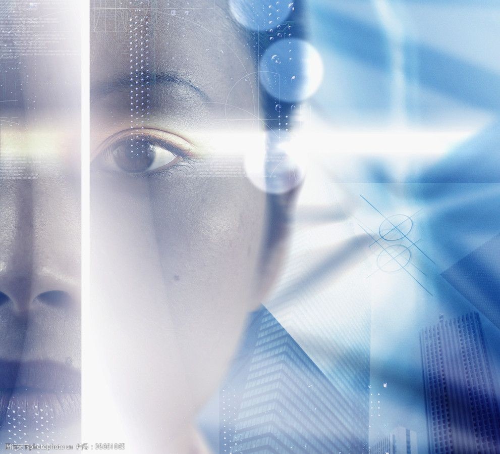 未来科技幻想商务人物图片