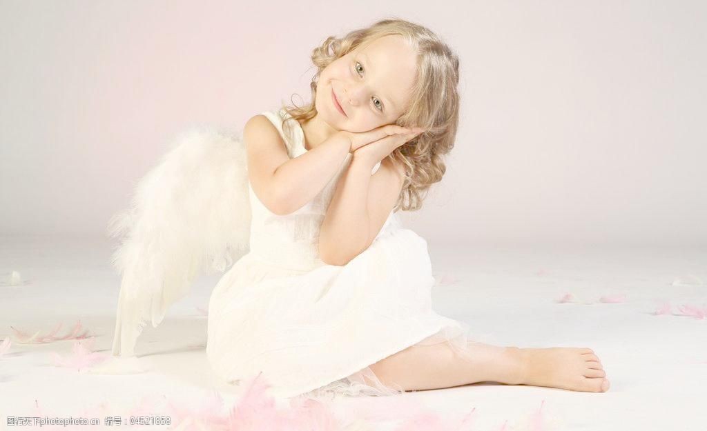 儿童天使女孩图片