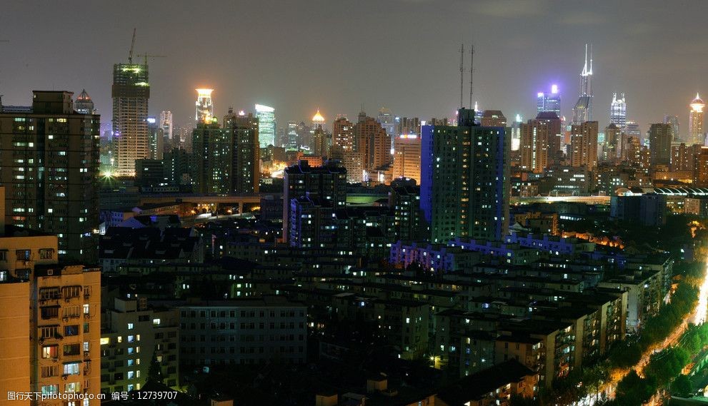 上海城市夜景圖片