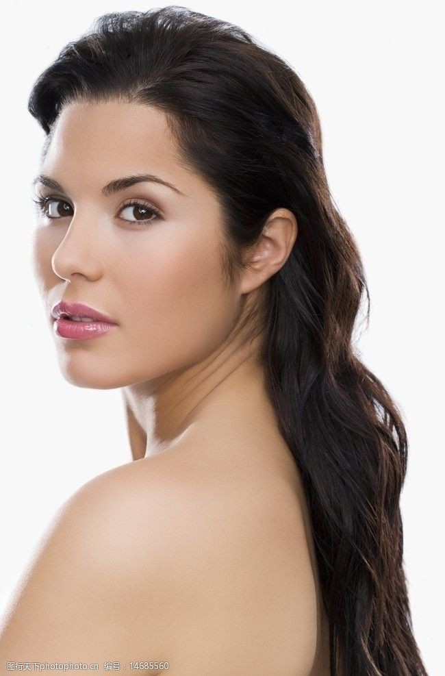 时尚美女发型秀发美发头发图片