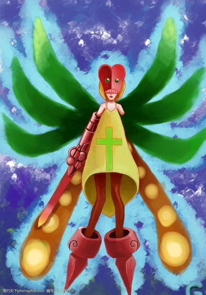 昆虫机械少女图片