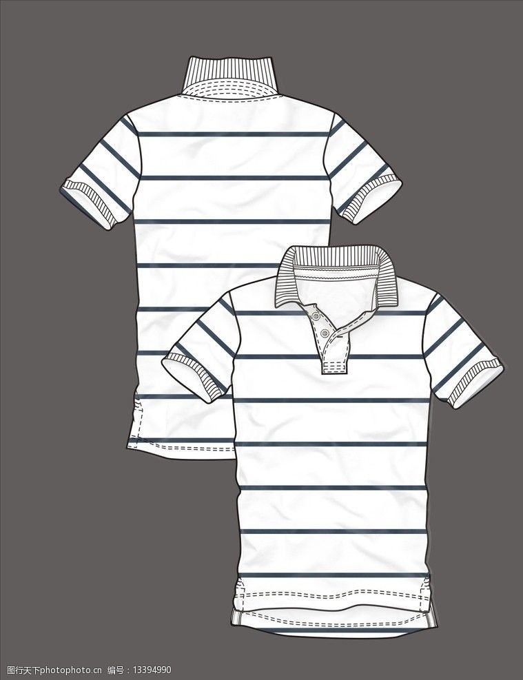 男装短袖t恤款式图图片