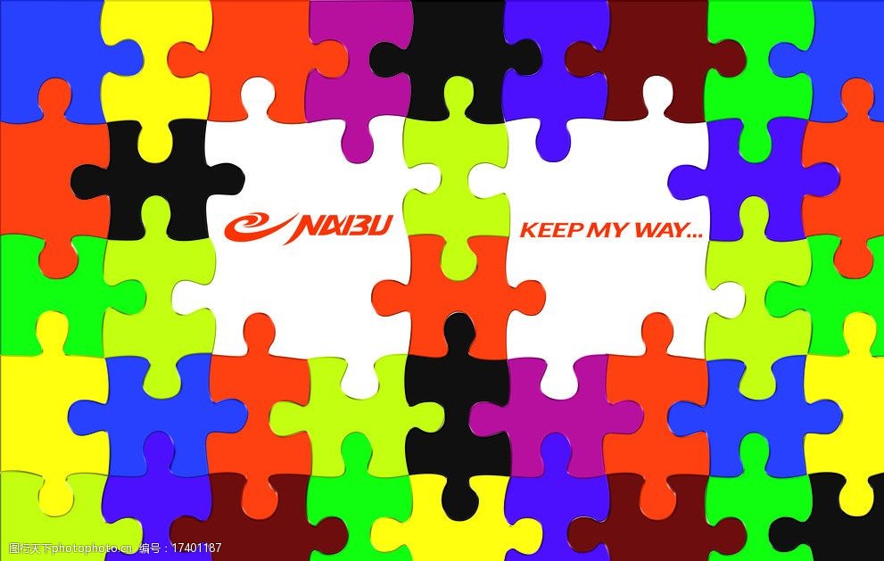 拼图拼贴炫彩背景橱窗背景图片