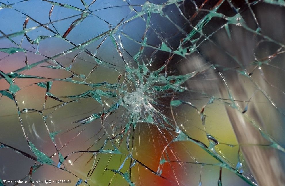 玻璃裂纹图片