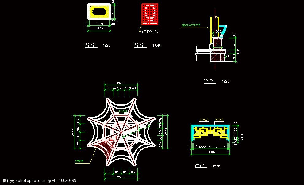 古建筑八角亭图片