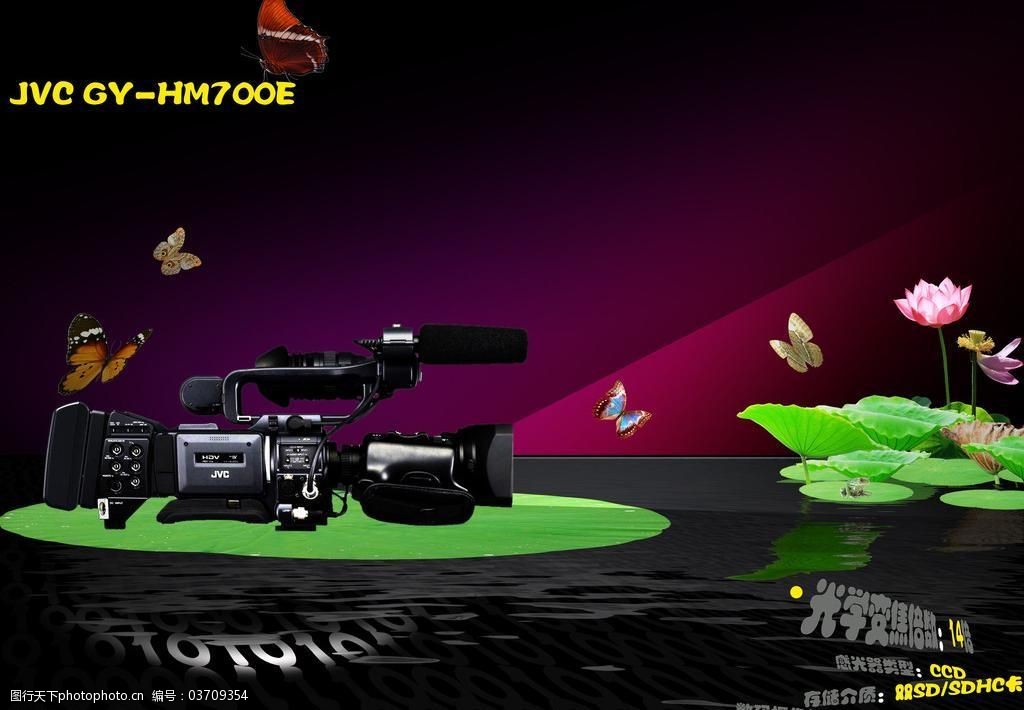 jvc摄像机设计平面广告图片