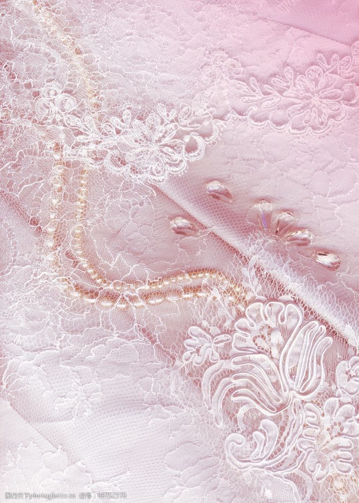婚纱婚礼花纹背景图片