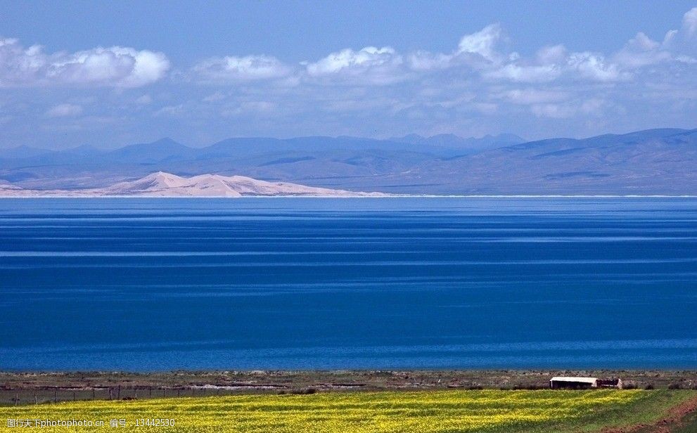 青海湖自然美景图片