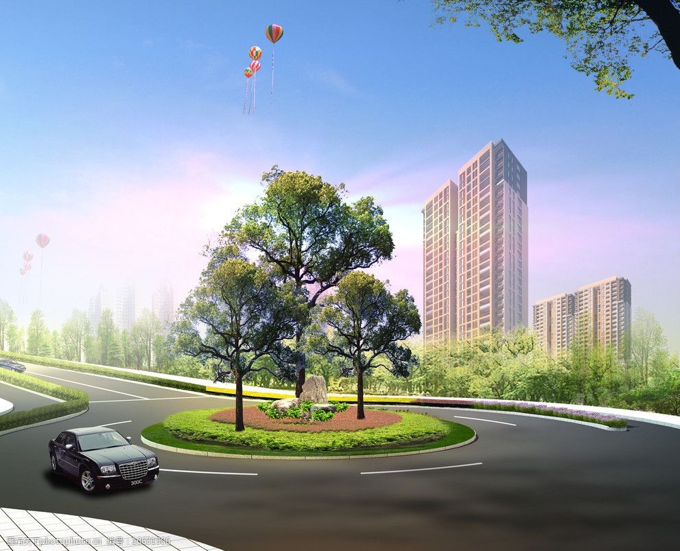 园花坛效果图图片