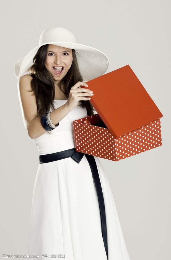美女礼盒图片