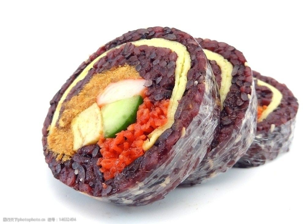 紫糯米花寿司图片图片 图行天下素材网