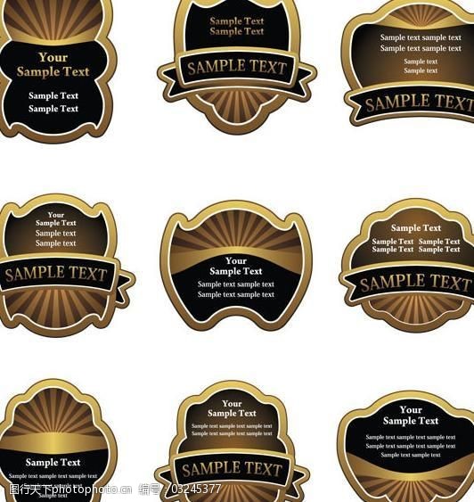 欧式label标签图片