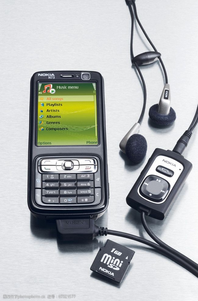 诺基亚n73手机带音乐播放器图片