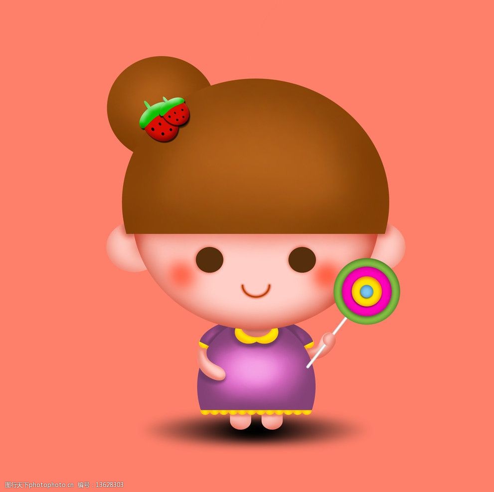 q版可爱卡通孕妇图片