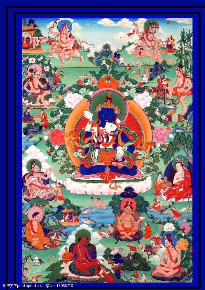 莲师八变之莲花金刚上师图片