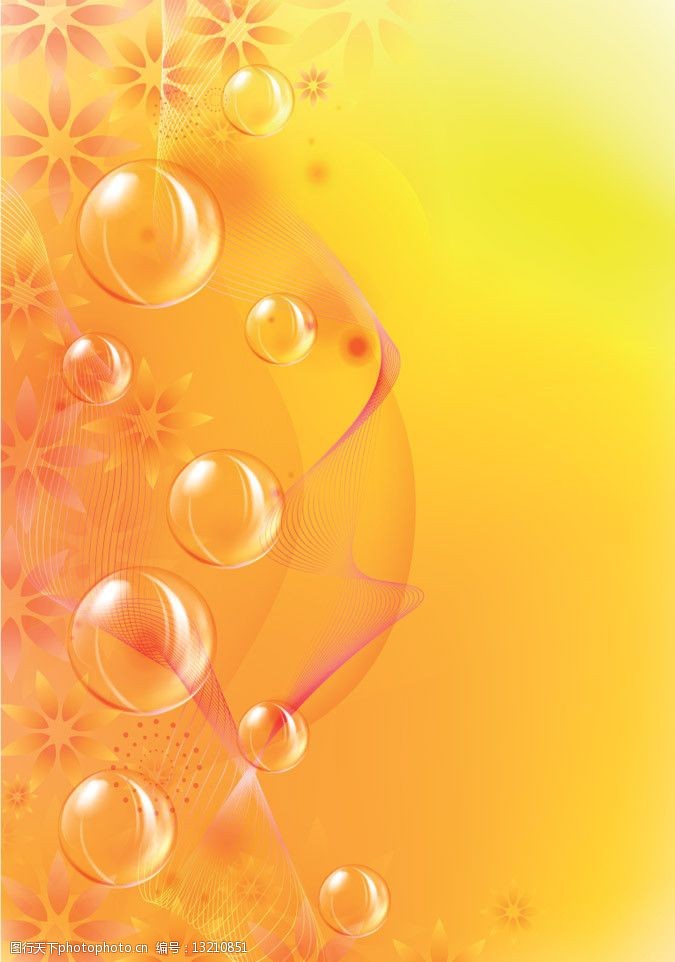 动感线条泡泡梦幻花纹花朵图片