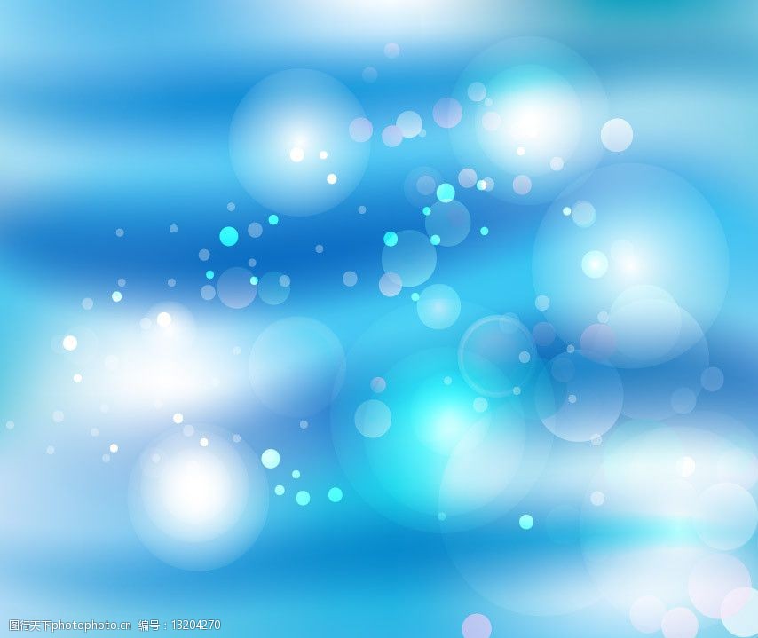 蓝色动感圆点光点梦幻背景图片图片-图行天下图库