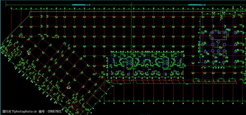 地下室桩位平面布置图图片