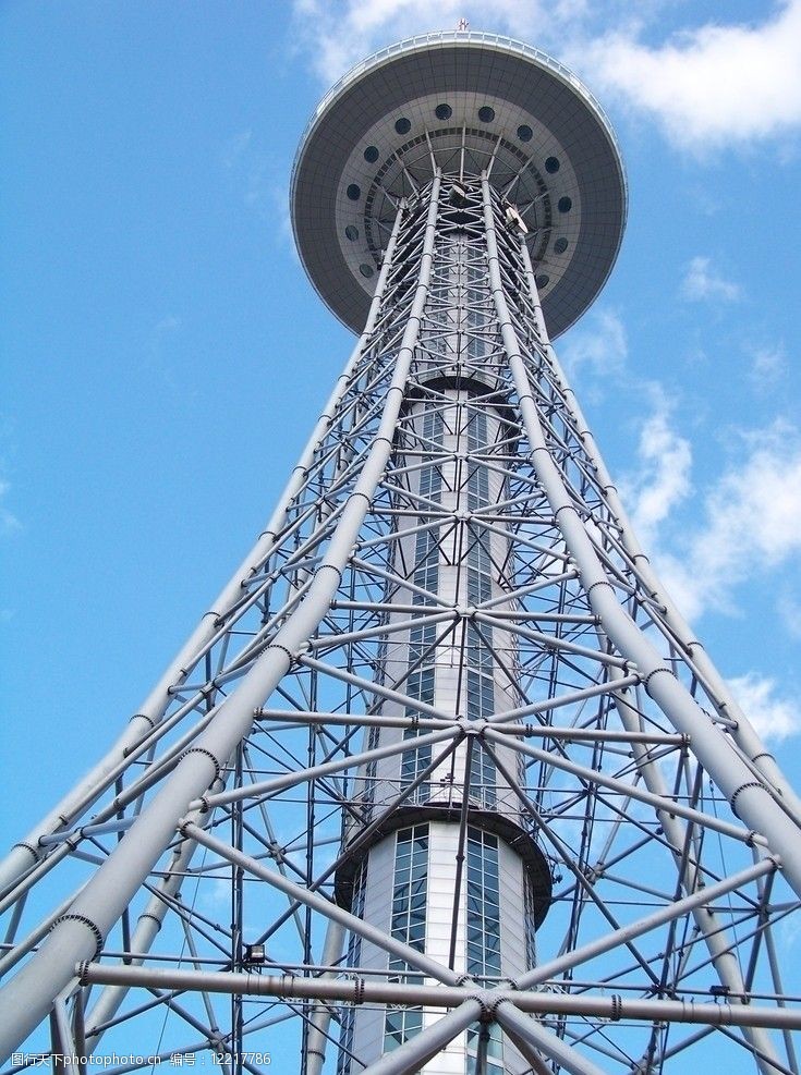 龙塔正面仰视图图片