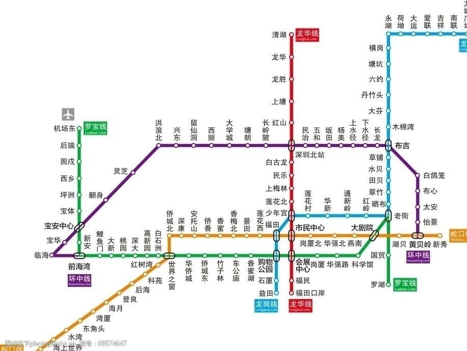 深圳到松岗地铁线路图图片