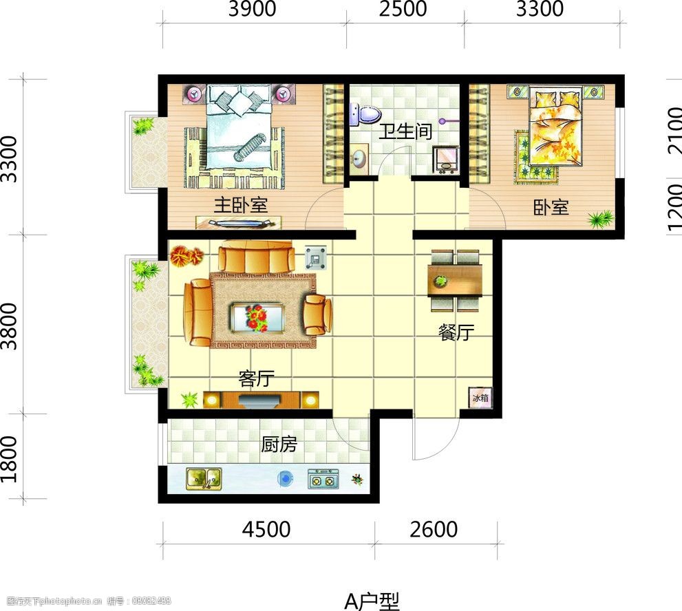 户型家具 矢量图 地产折页 室内设计 装修图 其他 建筑家居 矢量 cdr